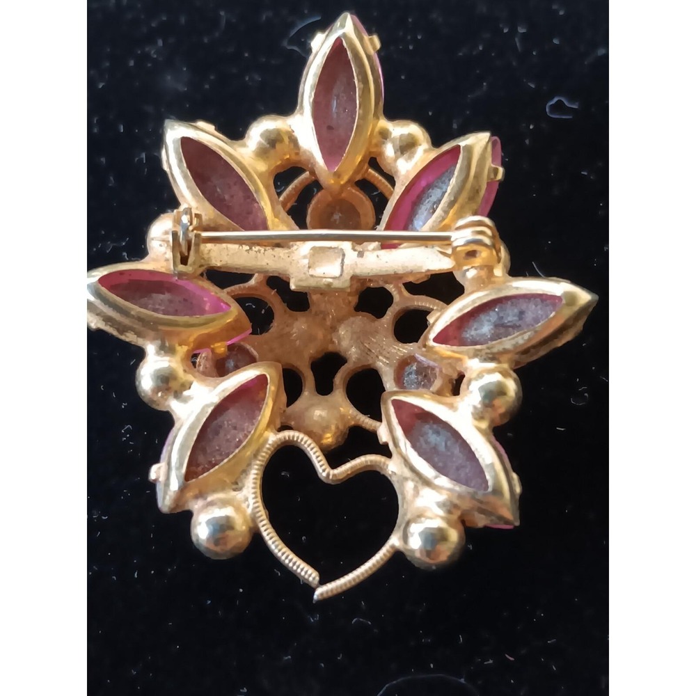 Juliana Givre Pink Brooch Pin Vintage Rare - Picture 5 of 5